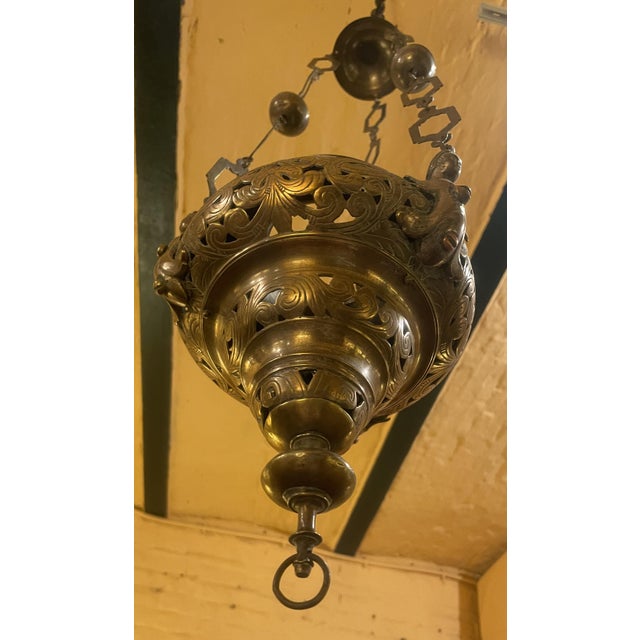 Antique German Hanging Lamp, 1500s For Sale - Image 14 of 18