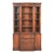 Kittinger Furniture Georgian Flame Mahogany Breakfront Bookcase Cabinet, Circa 1960s For Sale