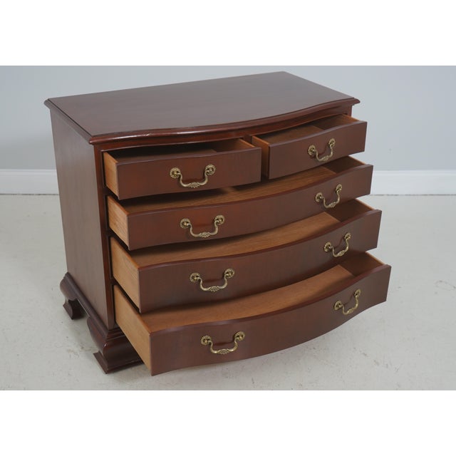 Chippendale Baker 2 Over 3 Drawer Chippendale Mahogany Dresser For Sale - Image 3 of 17
