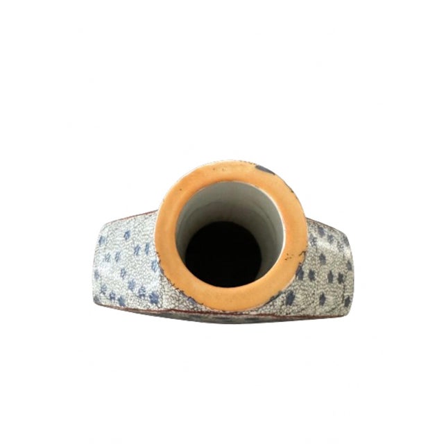 1960s 1960s Chinoiserie Chinese Porcelain Moon Flask Vase, Daqing Jiaqing For Sale - Image 5 of 8