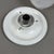 White Space Age Murano Glass Sphere Ceiling Lamp from Mazzega, 1970s For Sale - Image 8 of 12