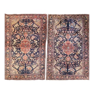 Antique Persian Feraghan Sarouk Rugs - a Pair For Sale