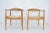 Mid-Century Modern Mid 20th Century Pair of Hans Wegner Round Chairs For Sale - Image 3 of 12