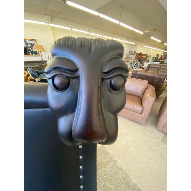 1990s 1990s Baker Empire Style Lion Head Bench For Sale - Image 5 of 6