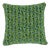 Schumacher X Timothy Corrigan Corail Velvet 22" Pillow in Emerald Green For Sale