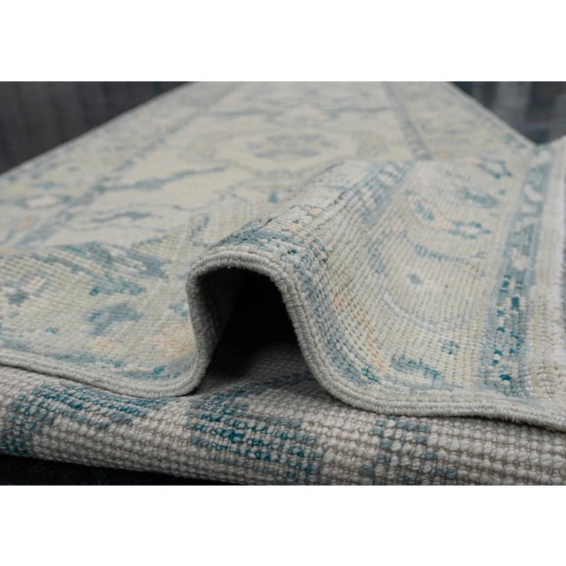 Turkish Turkish Oushak Rug Runner 2'11" x 26'9" For Sale - Image 3 of 6