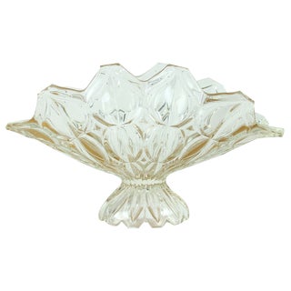 Large Tulip Collection Pressed Glass Bowl, 1957 For Sale