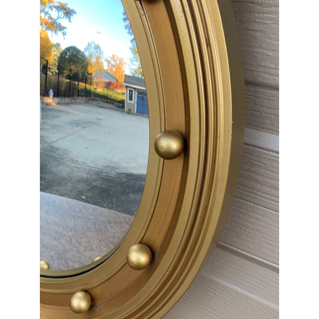 American Federal Giltwood Eagle Bullseye Convex Mirror For Sale In South Bend - Image 6 of 12