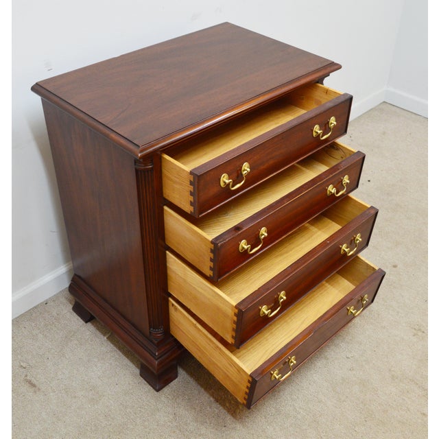 Late 20th Century Henkel Harris Mahogany Nightstand For Sale - Image 9 of 13