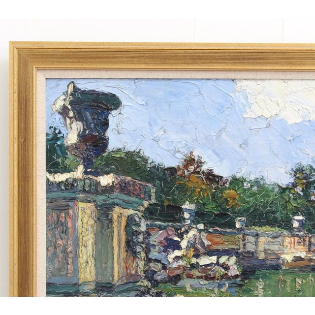 M. Phidias, The Park, 1920s, Oil on Canvas, Framed For Sale - Image 4 of 18