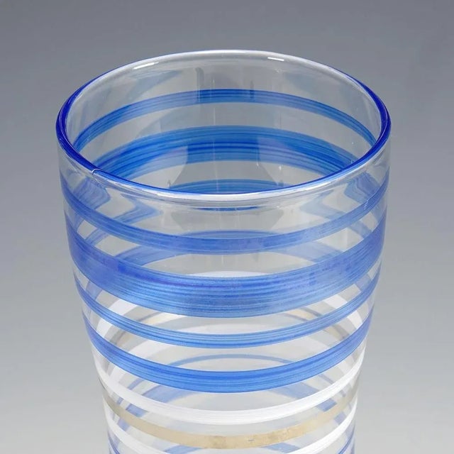 Orrefors Vintage Art Glass Vase attributed to Martti Rytkoenen for Orrefors, Sweden, 1990s For Sale - Image 4 of 8