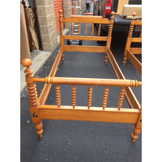 1950s MidCentury Modern Willett Twin Maple Beds a Pair Chairish