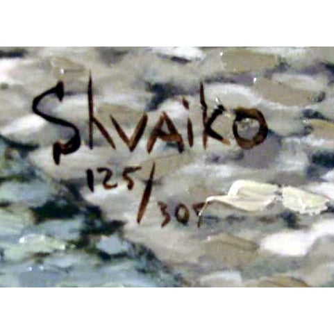 Viktor Shvaiko Les Noces De Jean Framed Canvas Hand Signed Fine Art For Sale - Image 4 of 5
