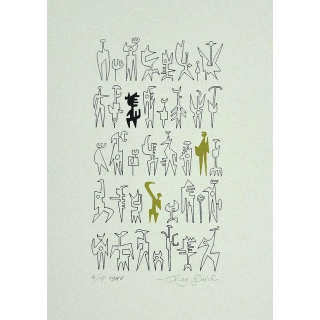 Leo Guida, Idols, Print on Cardboard, 1986 For Sale - Image 3 of 3