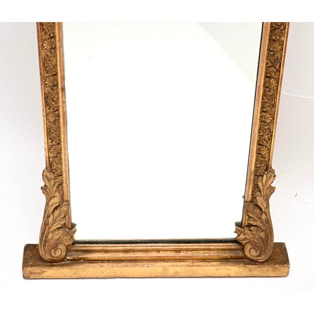 Gold Antique Gilt Wood Mirror from Maple and Co., 1890 For Sale - Image 8 of 10