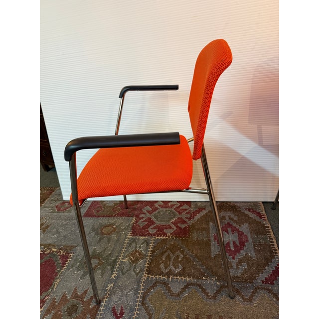 Hightower Modernist Stackable Arm Chairs, Set of Four For Sale In San Francisco - Image 6 of 12