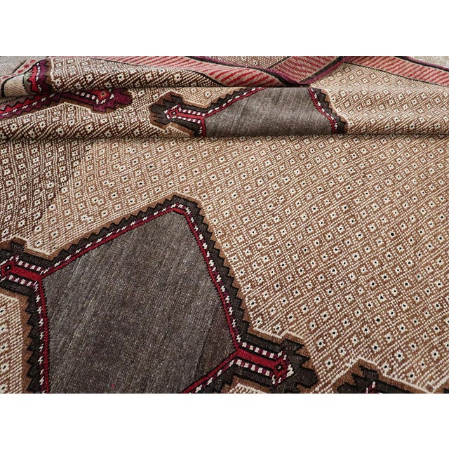 Galerie Shabab Collection Mid-20th Century Turkish Anatolian Wide Gallery Runner For Sale - Image 10 of 10