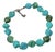 1980s Southwestern Navajo Boho Chic Faux Turquoise Nugget Beaded Necklace, 19”. For Sale