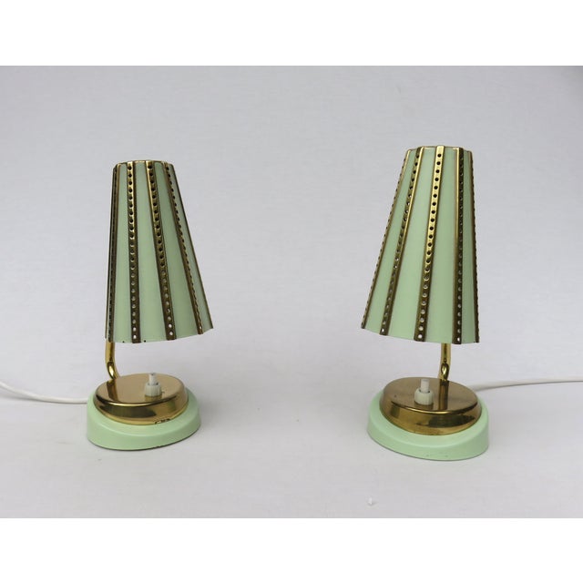 Mid-Century Modern Vintage Bedside Lamps, 1950s, Set of 2 For Sale - Image 3 of 16