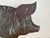 Antique Copper Pig Folk Art Weathervane on Custom Iron Stand For Sale - Image 10 of 12