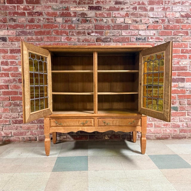 Mid-Century Modern Henning Kjærnulf Carved Oak Sideboard, Denmark, 1960s, Attributed For Sale - Image 3 of 7