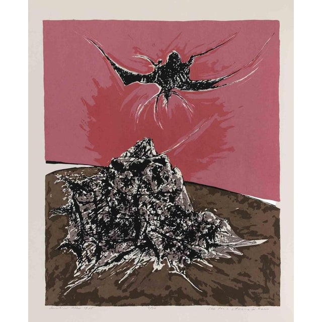 Lithograph realized in 1975. Hand signed and numbered in pencil. Edition of 50. Very good condition. This piece is...