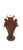 Amber & Gold Resin Parrot Vase With Feathered Textured Body For Sale - Image 10 of 10