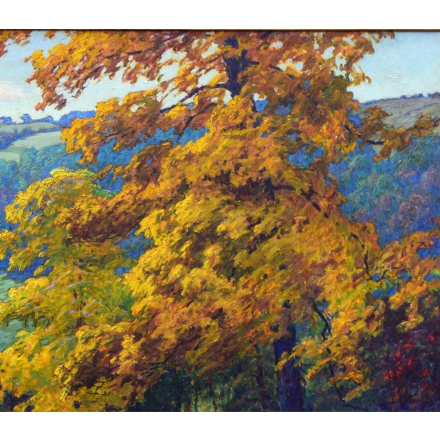 Exceptional Antique Large New England Fall Landscape Painting by Harriet Randall Lumis For Sale In New York - Image 6 of 10