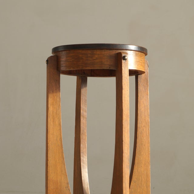 Dutch Amsterdam School Art Deco Sculptural Table on Ball Feet, 1920s For Sale - Image 11 of 18