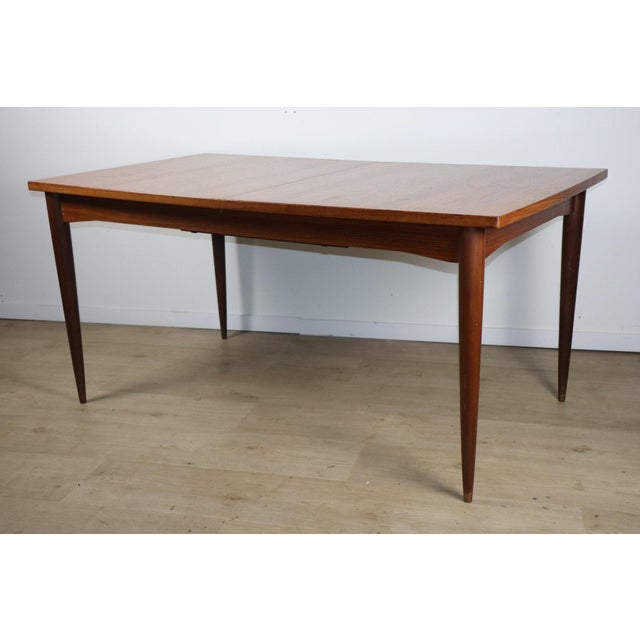 Scandinavian Extendable Teak Dining Table, 1960s For Sale - Image 4 of 18