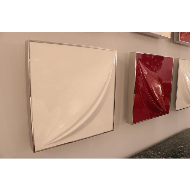 1960s Set of Six Modernist Wall Reliefs For Sale - Image 4 of 10