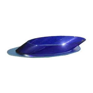 Large Oval Cobalt Blue Bowl, 1980s