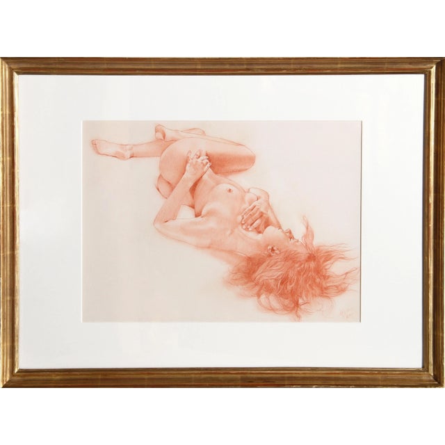 Gianfranco Franco Fusari "Paola I", Nude Drawing by Franco Fusari 2009 For Sale