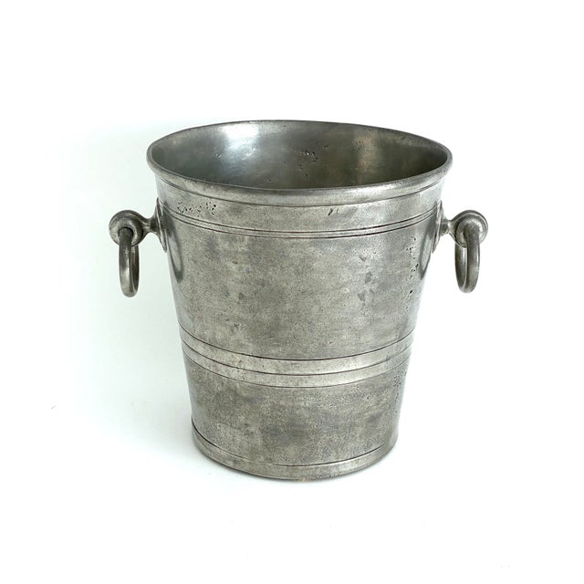 Les Etains De Paris French Pewter Champagne Cooler For Sale - Image 4 of 10