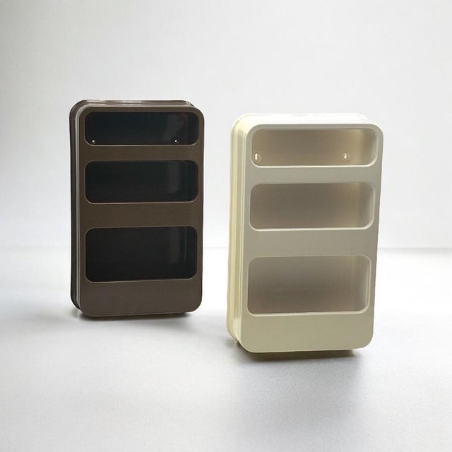 Plastra Modular Wall Shelves attributed to Jean-Lin Viaud for Prisunic, France 1970s, Set of 2 For Sale - Image 4 of 18