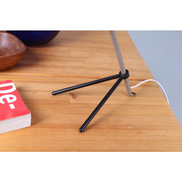 Pinocchio Grey Tripod Table Light by H. Th. J. A. Busquet for Hala, 1950s For Sale - Image 9 of 17