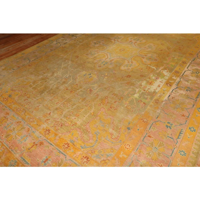 Late 19th Century Antique Turkish Distressed Oushak Rug Details rug no. j3375 size 9' 9" x 15' (297 x 457 cm) Turkish...