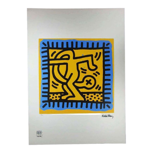 Keith Haring, Figurative Composition, 1990s, Limited Edition Lithograph For Sale