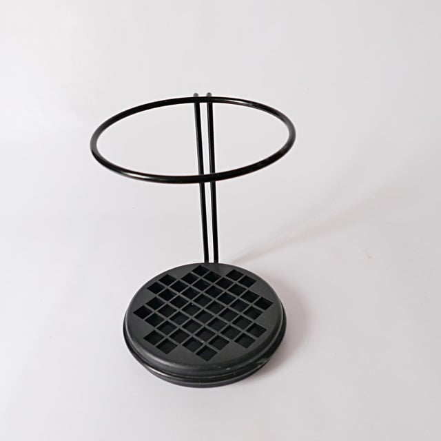 Steel Umbrella Stand with Plastic Tray by Marilena Boccato and Gian Nicola Gigante and Antonio Zambusi for Magis, 1980s For Sale - Image 4 of 10