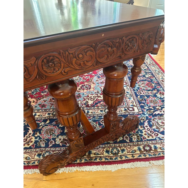 1990’s Design Toscano Sir Benedict’s Renaissance Library Table For Sale - Image 10 of 10