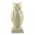 Belleek Owl Vase, Irish Porcelain, 8-1/4", 6th Mark (1965–1980), Cream With Yellow Pearl Accents For Sale