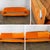 Mid-20th Century MCM Adrian Pearsall Style Gondola Sofa Orange Velveteen Fabric For Sale - Image 13 of 18