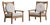 Pair of Danish Mid-Century Modern Upholstered Armchairs, Antique, Denmark, Circa 1970 For Sale