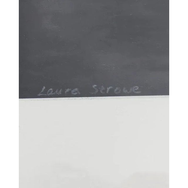 2000 - 2009 "The Big Turn" Contemporary Landscape Oil Pastel Drawing by Laura Strowe, Framed For Sale - Image 5 of 13