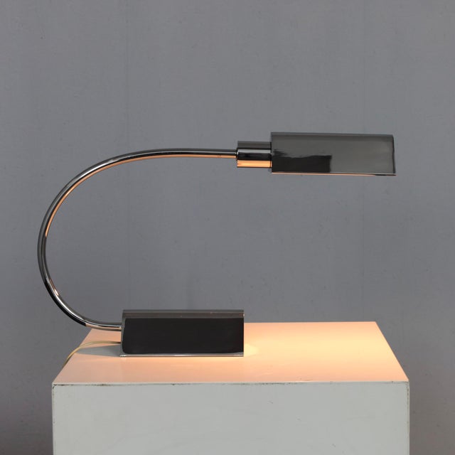 Mid-Century Modern Vintage Table Lamp by Cedric Hartman, 1970s For Sale - Image 3 of 9