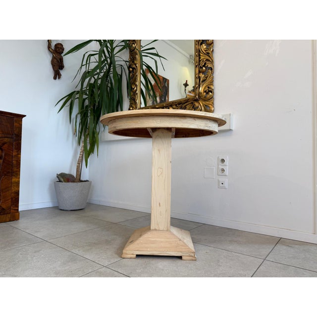 Cream Rustic Art Nouveau Side Table For Sale - Image 8 of 10