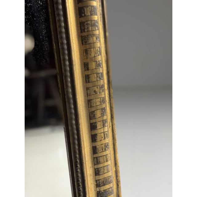 Louis Philippe Gilded Mirror, 19th Century For Sale - Image 10 of 16