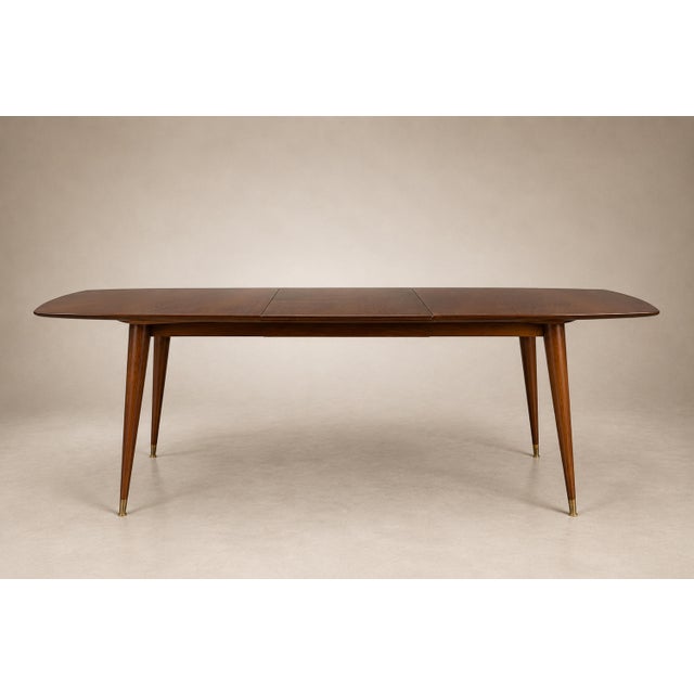 Wood Giuseppe Scapinelli Extendable Brazilian Rosewood Dining Table, Brazil, 1950s For Sale - Image 7 of 18