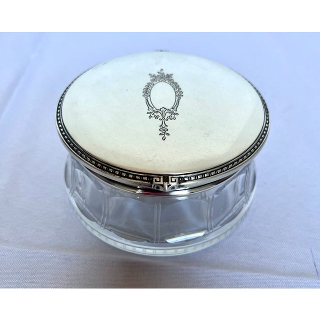 An exceptional American antique dresser jar from the renowned Gorham Manufacturing Company, dating to the early 20th...
