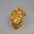 Gilt Bronze Qilin Paperweight – 3.9" Mythical Beast Sculpture With Scale Detail For Sale In Los Angeles - Image 6 of 9